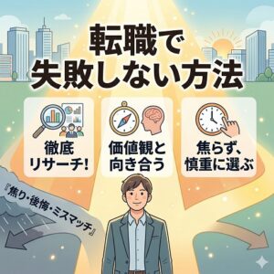 転職で失敗しない方法