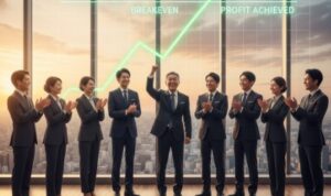 3期ぶりの黒字化を達成