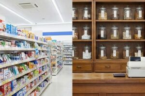ドラッグストアや漢方薬局の扱い