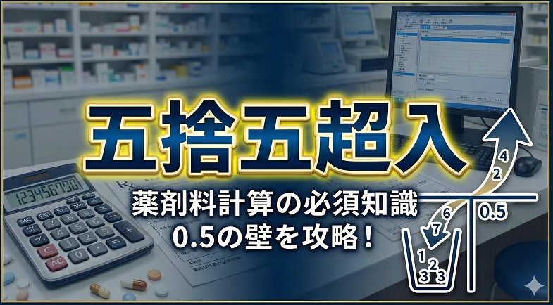 五捨五超入の薬剤料計算をやさしく解説！算定ルールと注意点