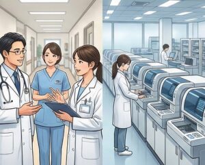 病院と検査センターでの働き方の違い