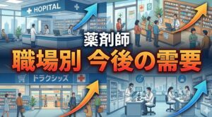 職場別に分析する薬剤師の将来性と今後の需要