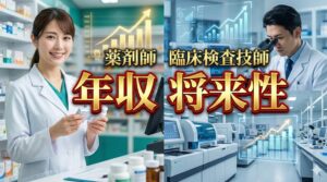 薬剤師と臨床検査技師の年収や将来性を徹底比較