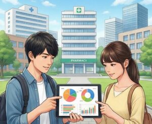 薬学部の実就職率と進路の内訳データ