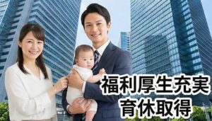 大手企業会社員の福利厚生と育児協力の強み