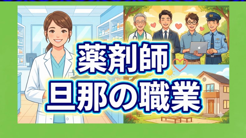 薬剤師の旦那の職業は何が良い？相性と年収・出会い方を徹底解説