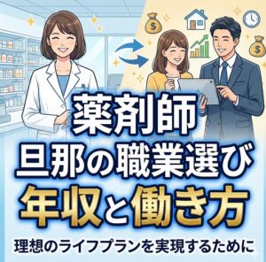 薬剤師の旦那の職業別にみる年収と働き方の違い