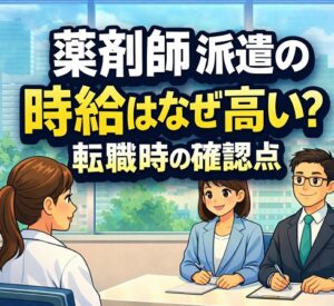 薬剤師の派遣の時給はなぜ高いのか転職時の確認点