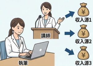 メディカルライターや講師業で収入を分散