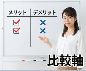 メリットデメリットの比較軸