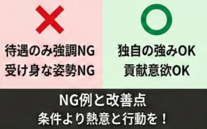 不採用を防ぐNG例と改善の視点