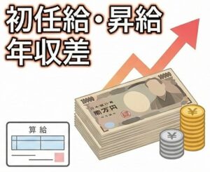 初任給と昇給の仕組みから見る年収の差