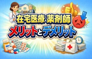 在宅医療の薬剤師のメリットとデメリットを解説