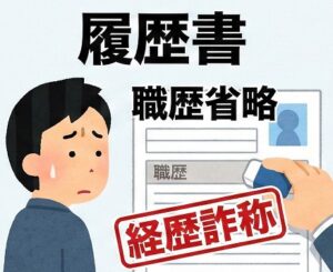 履歴書の職歴省略は経歴詐称