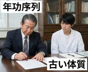 年功序列の評価制度と古い組織体制へのストレス