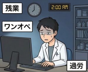残業やワンオペが続くブラックな環境の怖さ