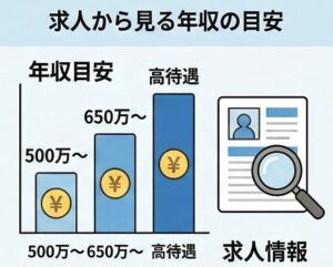 求人から見る年収の目安