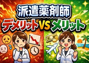 派遣薬剤師のデメリットやメリットを解説