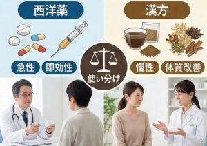 漢方と西洋薬の使い分け