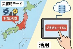 災害時モードの対象と活用方法