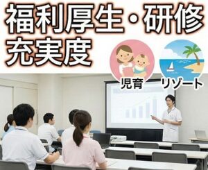 福利厚生や研修制度の充実度を比較する