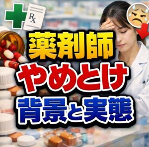 薬剤師はやめとけと言われる背景と実態