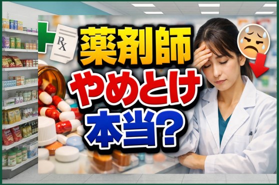 薬剤師はやめとけは本当？後悔しないための判断基準と将来性