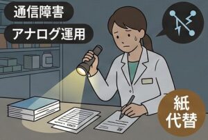 通信障害時のアナログな代替運用