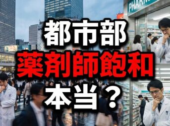 都市部の薬剤師飽和は本当？データで見る現実と転職の判断