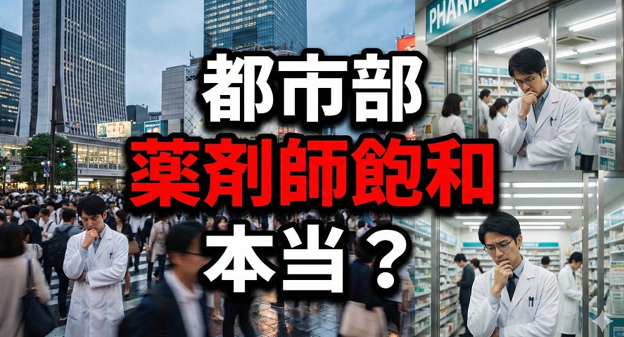 都市部の薬剤師飽和は本当？データで見る現実と転職の判断