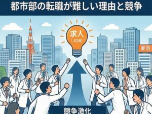 都市部の転職が難しい理由と競争