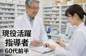 60代前半（60〜64歳）の薬剤師の現状