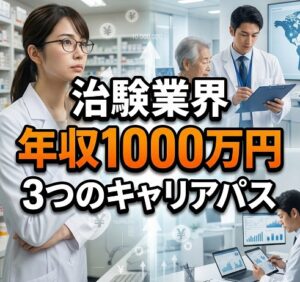 【現実的】治験業界で年収1000万円を目指す3つのキャリアパス