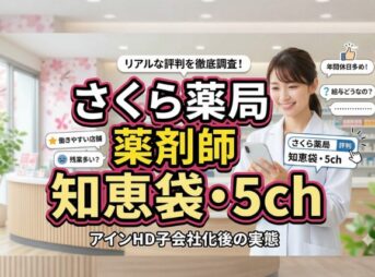 さくら薬局の薬剤師の口コミ・評判【知恵袋・5ch最新情報】