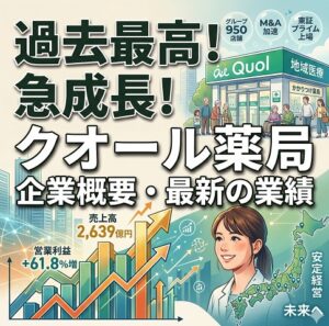 クオール薬局の企業概要と最新の業績