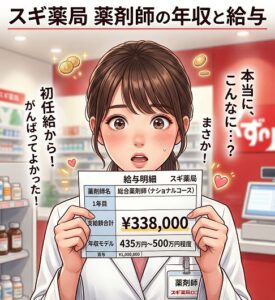 スギ薬局薬剤師の年収と給与の実態