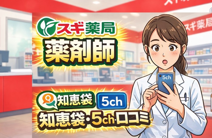スギ薬局薬剤師の知恵袋・5ch・口コミまとめ｜年収や激務の噂は？