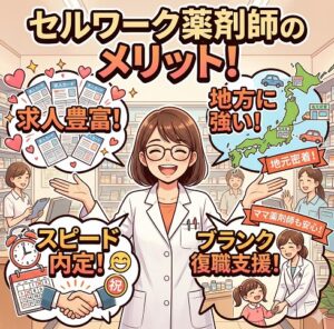 セルワーク薬剤師のメリットを深掘り