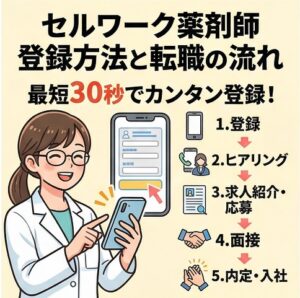セルワーク薬剤師の登録方法と転職の流れ