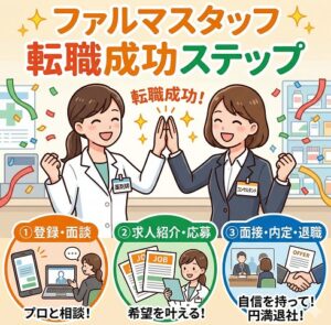 ファルマスタッフでの転職成功ステップ