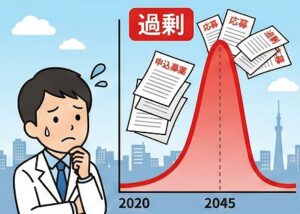 厚生労働省が示す「2045年 最大12万6,000人過剰」という衝撃の数字