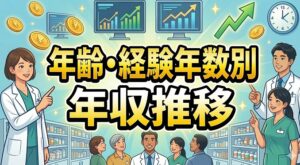 年齢・経験年数別の年収推移