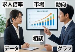 最新の有効求人倍率と市場動向