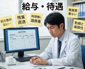 業務量に見合わない給与や待遇の課題