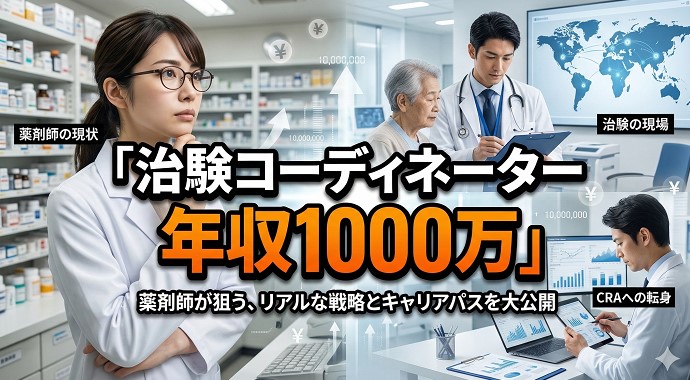 治験コーディネーターで年収1000万は薬剤師でも可能？業界のリアルな実態