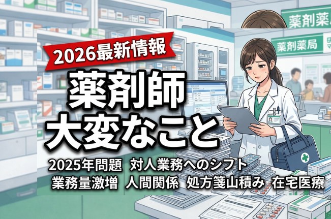 現役薬剤師が語る！「薬剤師の大変なこと」と生き残るための処方箋