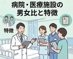 病院・医療施設の男女比と特徴