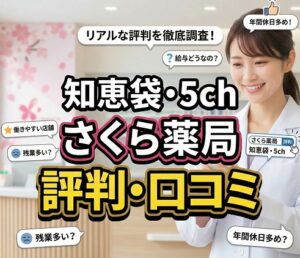 知恵袋・5chで語られるさくら薬局の評判・口コミ