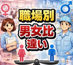 職場別に見る！リアルな男女比の違い