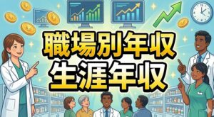 職場別の年収と生涯年収の違い